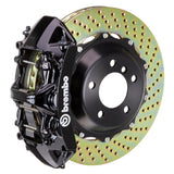 Brembo 00-06 Suburban Rear GT BBK 4 Piston Cast 2pc 355x32 2pc Rotor Drilled-Black