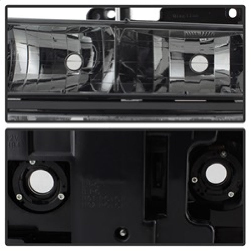 xTune Chevy Suburban 94-98 Headlights w/ Corner & Parking Lights 8pcs Smoked HD-JH-CCK88-AM-SM-SET