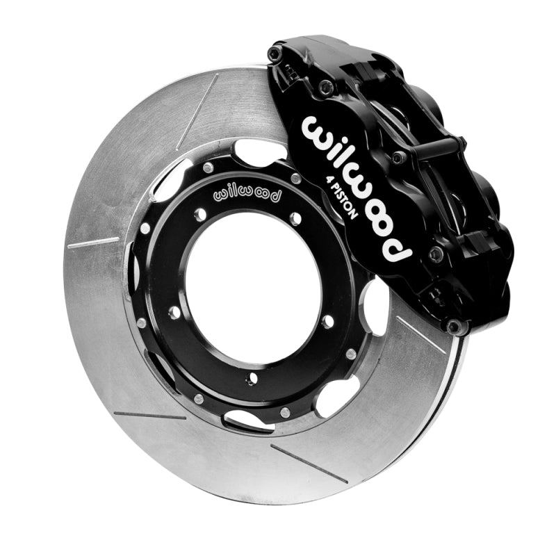 Wilwood 69-74 Porsche 911 Front Superlite Brake Kit 3in MT Slotted Face - Black