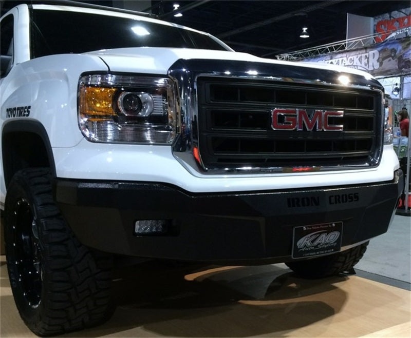 Iron Cross 14-15 GMC Sierra 1500 RS Series Front Bumper - Gloss Black