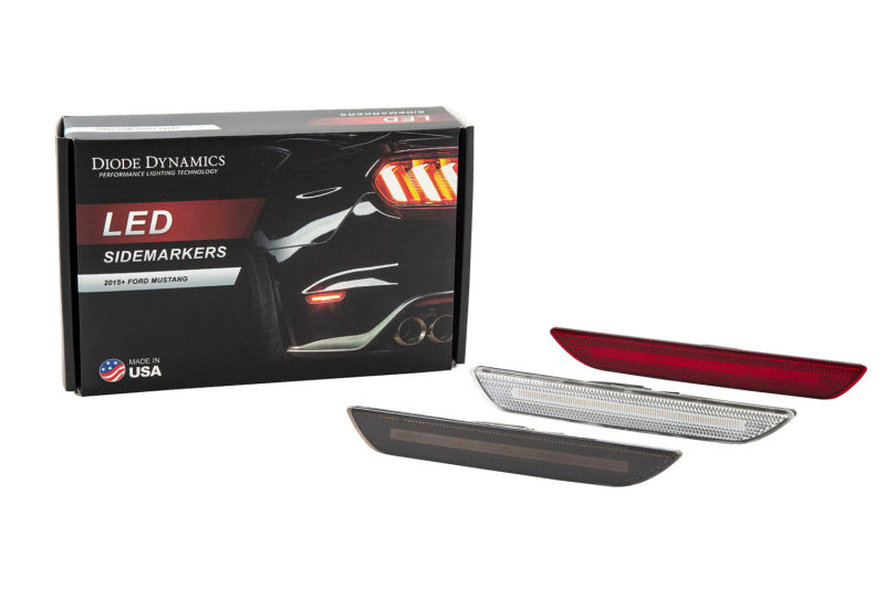 Diode Dynamics 15-21 EU/AU Ford Mustang LED Sidemarkers Clear (Pair)