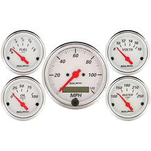 Load image into Gallery viewer, Autometer Arctic White 5 Pc Kit Box w/ Elec Speedo, Elec Oil Press, Water Temp, Volt, Fuel Level