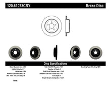 Load image into Gallery viewer, Stoptech 03-11 Ford Crown Victoria Rear Premium Cryostop Brake Rotor