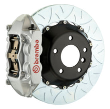 Load image into Gallery viewer, Brembo 15-18 M3 (CC Brake Eqpt) Rr GT BBK 4Pis Cast 380x28 2pc Rotor Slotted Type3-Silver