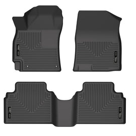 Husky Liners 21-23 Hyundai Elantra WeatherBeater Front & 2nd Seat Floor Liners - Black - GTR Auto