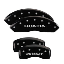 Load image into Gallery viewer, MGP 4 Caliper Covers Engraved Front Honda Engraved Rear H Logo Black finish silver ch