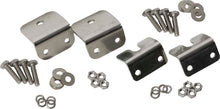 Load image into Gallery viewer, Kentrol 72-86 Jeep CJ Strut Rod Mounting Brackets 4 Pieces Fiberglass - Polished Silver