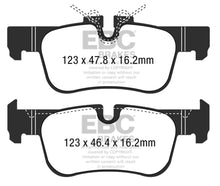 Load image into Gallery viewer, EBC 16-18 BMW X1 Yellowstuff Rear Brake Pads