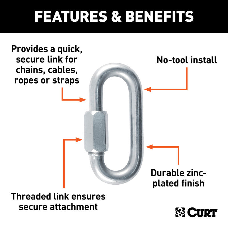 Curt 3300lb Threaded Link Packaged