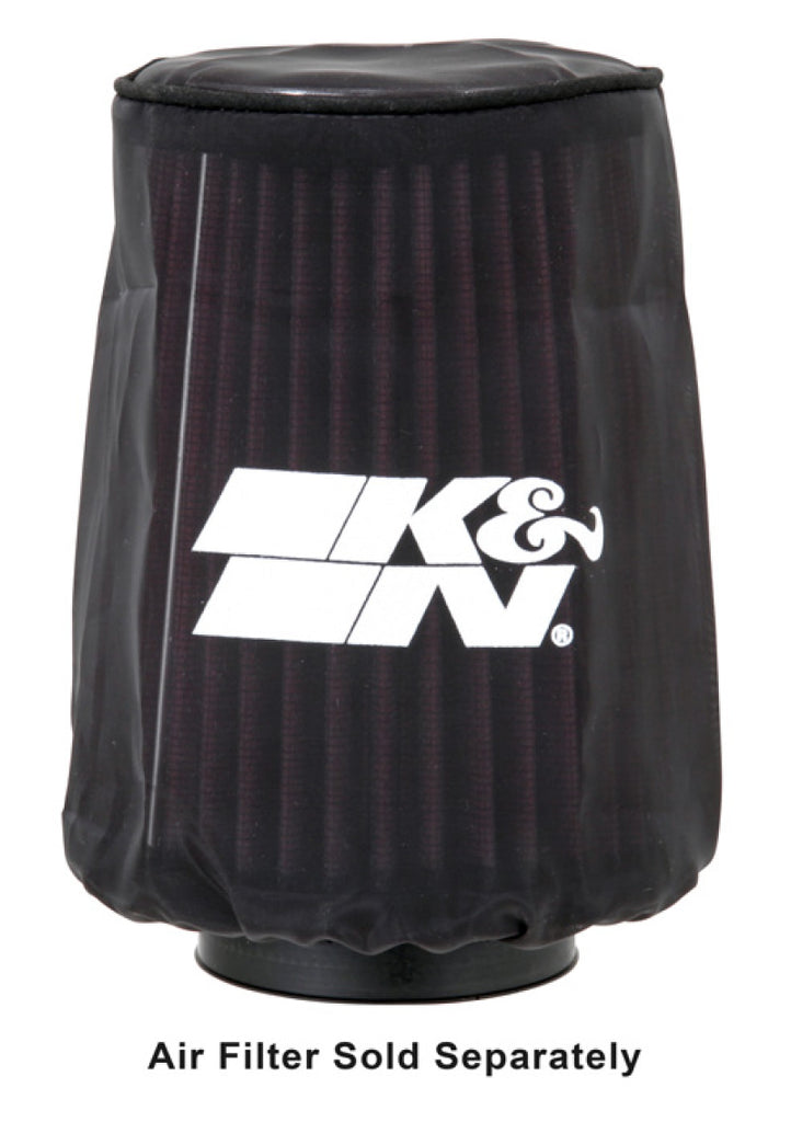K&N 4.5in Base ID x 3.5in Top ID x 6in H - Black - Round Tapered - Drycharger Air Filter Wrap