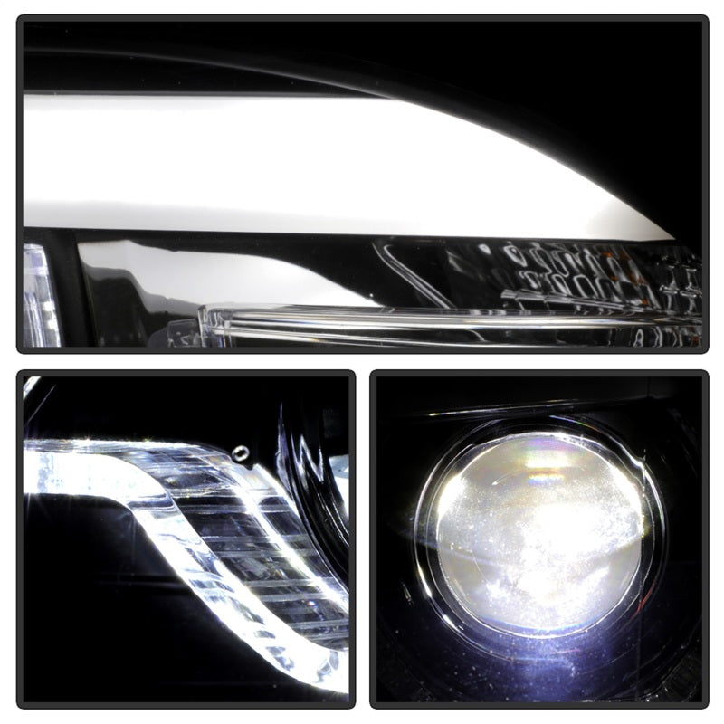 Spyder BMW X5 E70 07-10 Xenon/HID AFS High-Power LED Headlights - Black PRO-YD-BMWE7007AFSHIDAP-BK