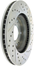 Load image into Gallery viewer, StopTech Select Sport 04-06 Mitsubishi Lancer / 01-05 Sebring Slotted and Drilled Right Front Rotor