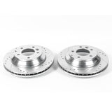 Power Stop 07-15 Audi Q7 Rear Evolution Drilled & Slotted Rotors - Pair