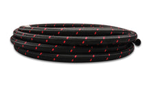 Load image into Gallery viewer, Vibrant -8 AN Two-Tone Black/Red Nylon Braided Flex Hose (5 foot roll)