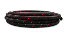 Load image into Gallery viewer, Vibrant -4 AN Two-Tone Black/Red Nylon Braided Flex Hose (5 foot roll)
