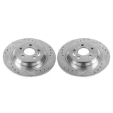 Power Stop 11-15 Volvo S60 Rear Evolution Drilled & Slotted Rotors - Pair