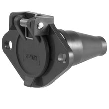 Load image into Gallery viewer, Curt 6-Way Round Connector Socket (Vehicle Side Black Plastic)