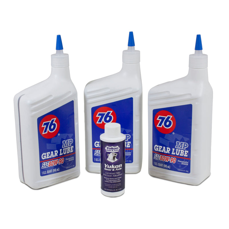 Yukon Gear 3 Qt. 80W90 Conventional Gear Oil w/Posi Additive - GTR Auto