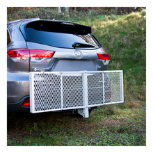 Load image into Gallery viewer, Curt 60in x 20in Aluminum Tray-Style Cargo Carrier (Folding 2in Shank)