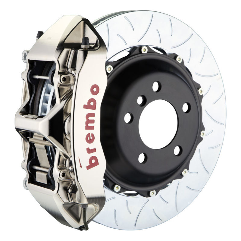Brembo 95-99 M3 Front GTR BBK 6 Piston Billet 355x32 2pc Rotor Slotted Type3- Nickel