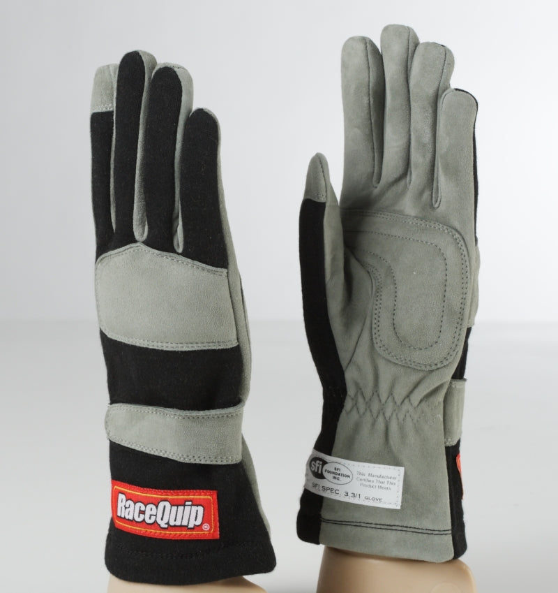 RaceQuip Black 1-Layer SFI-1 Glove - Small