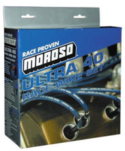 Load image into Gallery viewer, Moroso Chevrolet Small Block Ignition Wire Set - Ultra 40 - Sleeved - HEI - 90 Degree - Black