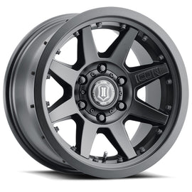 ICON Rebound Pro 17x8.5 5x4.5 0mm Offset 4.75in BS 71.5mm Bore Satin Black Wheel