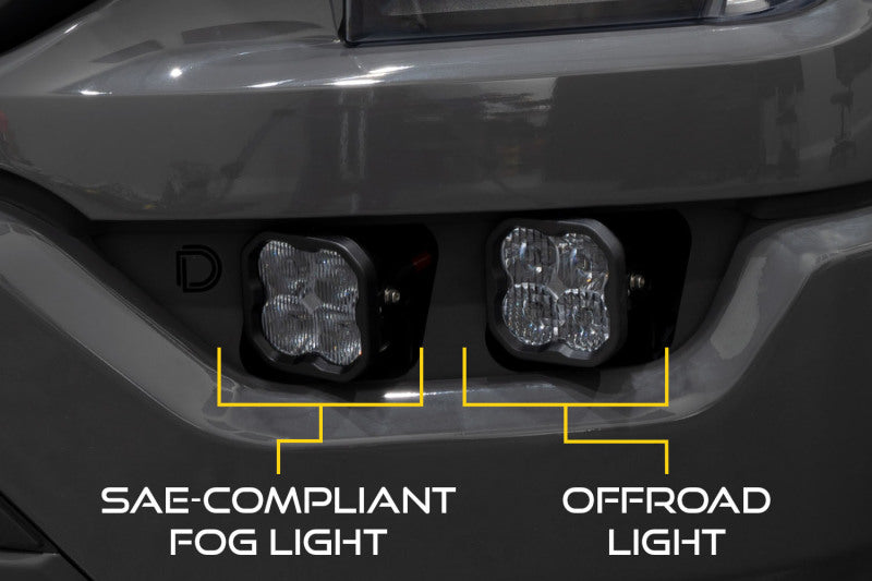 Diode Dynamics 21-22 Ford F-150 SS3 LED Fog Pocket Kit - White Sport