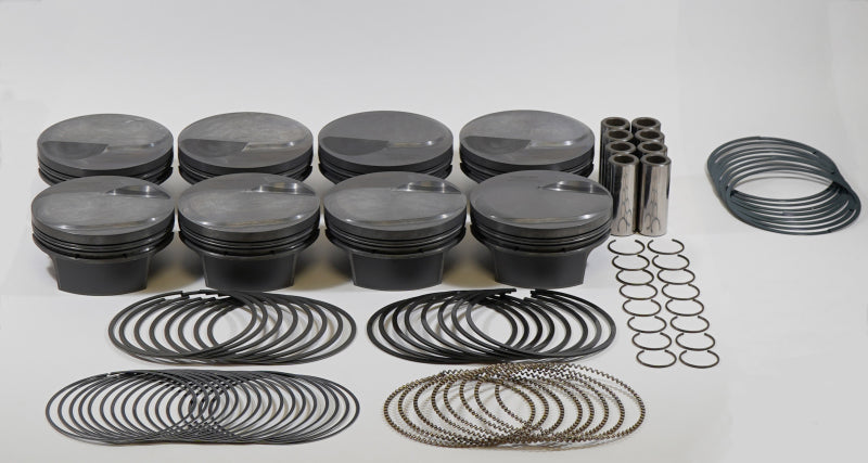 Mahle MS Piston Set BBC 540ci 4.500in Bore 4.25in Stroke 6.385in Rod .990 Pin 10cc 10.3 CR Set of 8