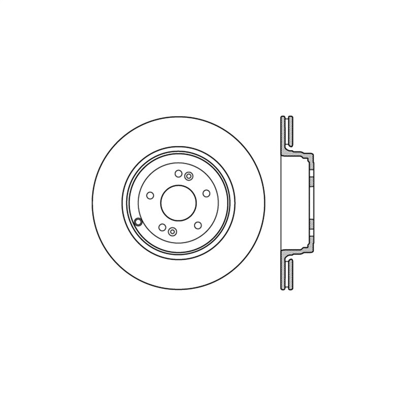 Stoptech 10 Hyundai Genesis Coupe Track Rear Performance Cryo Rotor