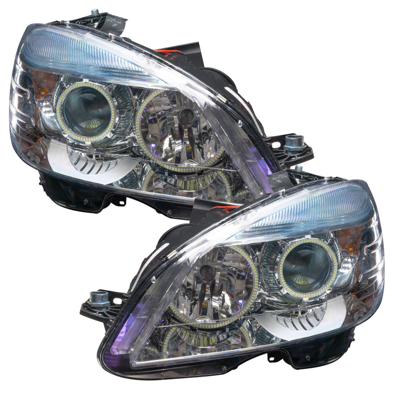 Oracle 08-11 Mercedes Benz C-Class Pre-Assembled Headlights Chrome Housing w/o Cntrl SEE WARRANTY