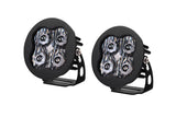 Diode Dynamics SS3 LED Pod Sport - White SAE Driving Round (Pair)