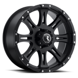 Raceline 981 Raptor 17x9in / 8x165.1 BP / -12mm Offset / 130.81mm Bore - Satin Black Wheel