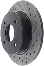 Load image into Gallery viewer, StopTech Power Slot 89-98 Nissan 240SX Slotted &amp; Drilled Right Rear Rotor