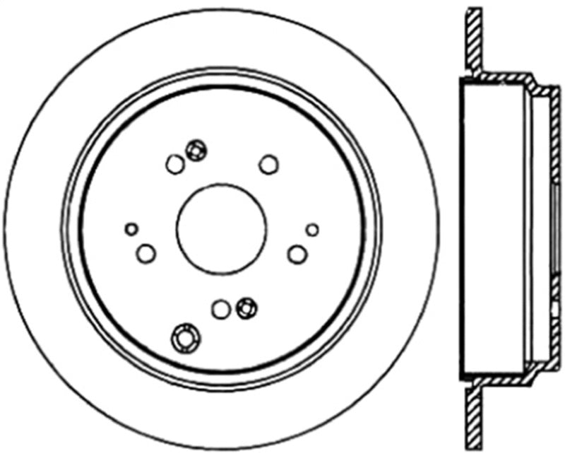 Stoptech 05-10 Honda Odyssey Rear Cryo Rotor