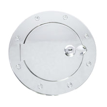 Load image into Gallery viewer, Rugged Ridge Locking Gas Cap Door Polished Alum 97-06TJ