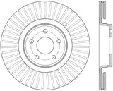 Stoptech 13-16 Ford Focus Premium Plain Front Cryo Brake Rotor