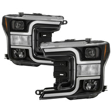 Load image into Gallery viewer, Spyder 18-19 Ford F-150 Projector Headlights - Halogen Model Only - Black PRO-YD-FF15018-LB-BK