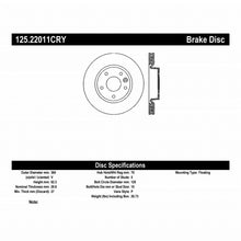 Load image into Gallery viewer, Centric 06-09 Land Rover Range Rover 4.2L V8 Supercharged Front Premium High Carbon Cryo Brake Rotor