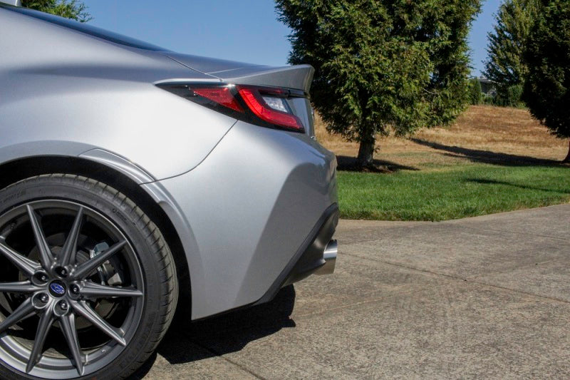 PERRIN 22-25 Subaru BRZ / Toyota GR86 Axle Back Exhaust SS (Single Side Exit w/Helmholtz Chamber)