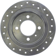 Load image into Gallery viewer, StopTech 95-99 Nissan 200SX / 91-99 Sentra (Exc Wagon) Slotted &amp; Drilled Right Rear Rotor