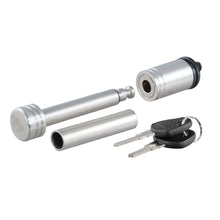 Load image into Gallery viewer, Curt 1/2in Hitch Lock w/5/8in Adapter (1-1/4in or 2in Receiver Barbell Stainless)