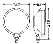 Load image into Gallery viewer, Hella Rallye 1000 Series 12V/55W Black Magic Driving Lamp