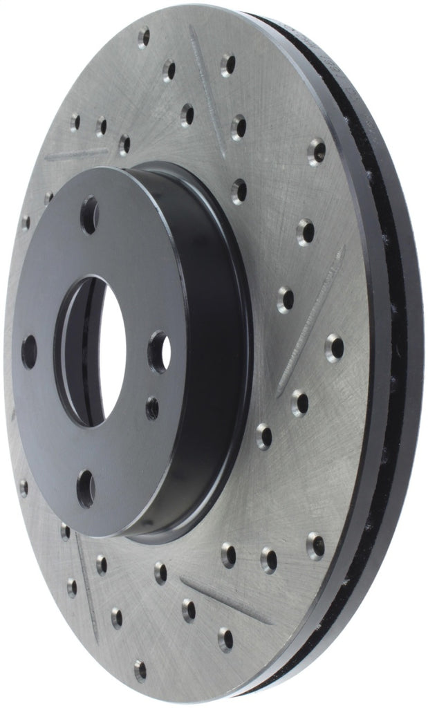 StopTech 91-03 Ford Escort ZX2 / 92-95 Mazda MX-3 Slotted & Drilled Left Front Rotors