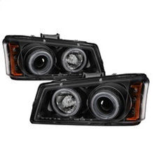 Load image into Gallery viewer, Spyder Chevy Silverado 1500 03-06 Projector Headlights CCFL Halo LED Blk High H1 PRO-YD-CS03-CCFL-BK