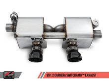 Load image into Gallery viewer, AWE Tuning Porsche 911 (991.2) Carrera / S SwitchPath Exhaust for PSE Cars - Diamond Black Tips