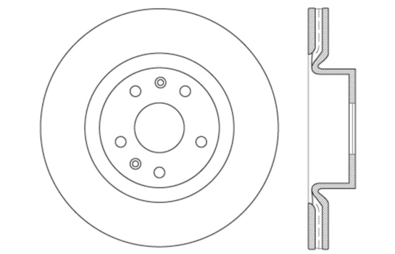 StopTech Slotted & Drilled Sport Brake Rotor