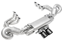 Load image into Gallery viewer, Soul 2022 Porsche 992 GT3 Catted Valved Exhaust Package - 4in Slash Cut Satin Black Tips