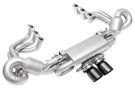 Soul 2022 Porsche 992 GT3 Catted Valved Exhaust Package - 4in Slash Cut Satin Black Tips