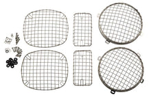 Load image into Gallery viewer, Kentrol 97-06 Jeep Wrangler TJ Wire Mesh Guard Set 6 Pieces - Polished Silver